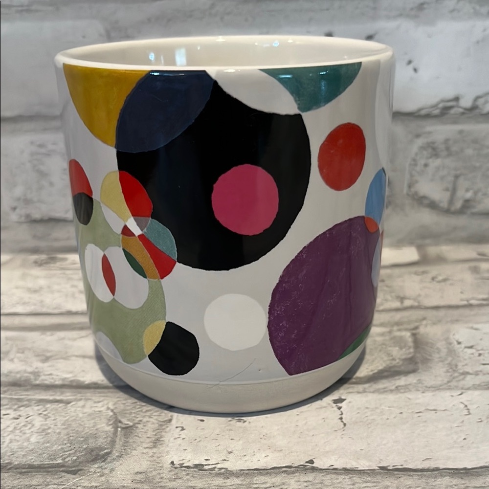 Artlifting susan demdaco circles of life 14 oz Colorful Polka Dot coffee Mug - Picture 2 of 7